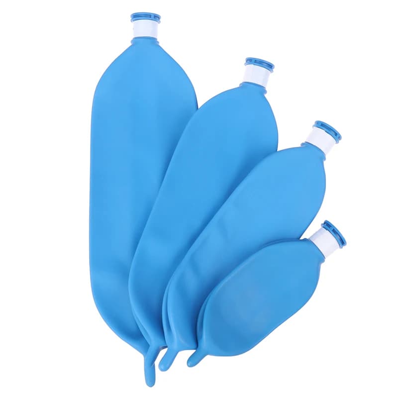 0.5L 1L 2L 3L ventilatore per anestesia Airbag in lattice borsa per la respirazione borsa per anestesia respiratore Air Sac