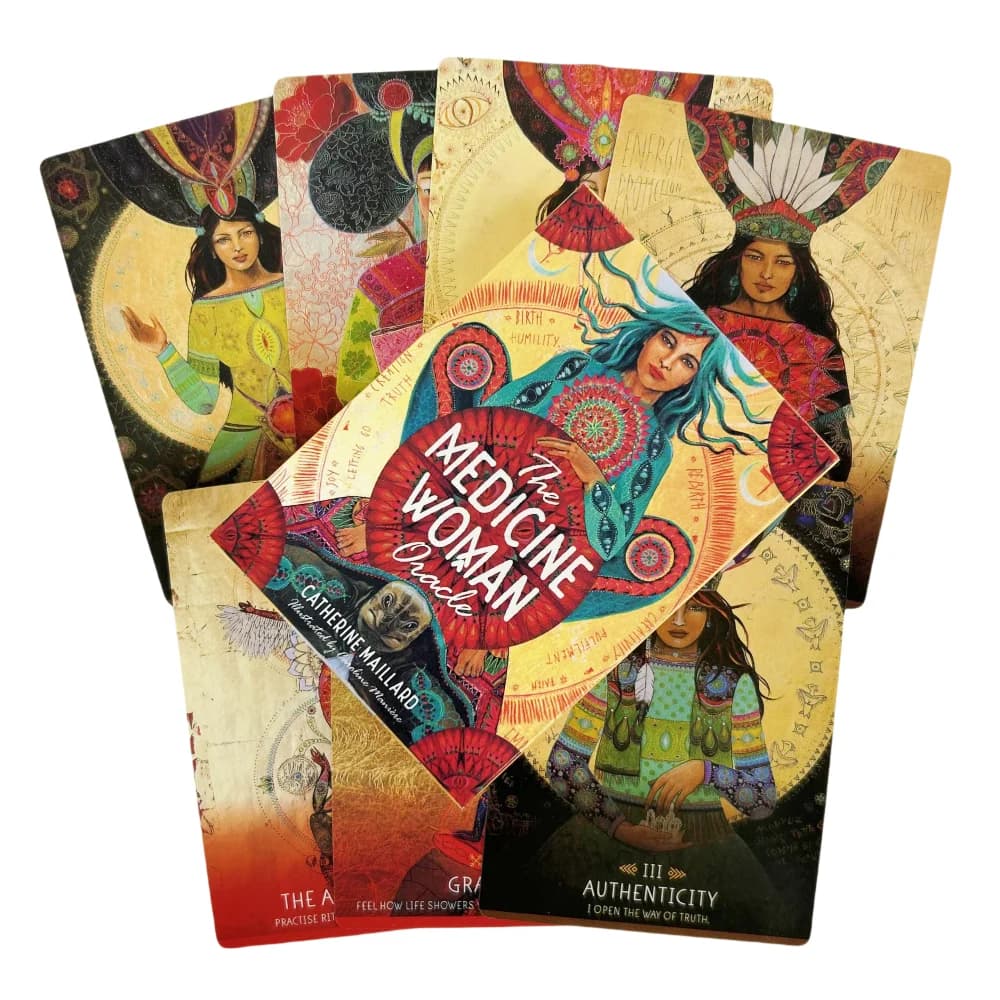 The Medicine Woman Oracle Cards Divination Deck English Vision Edition Tarocchi Gioco da tavolo per la festa