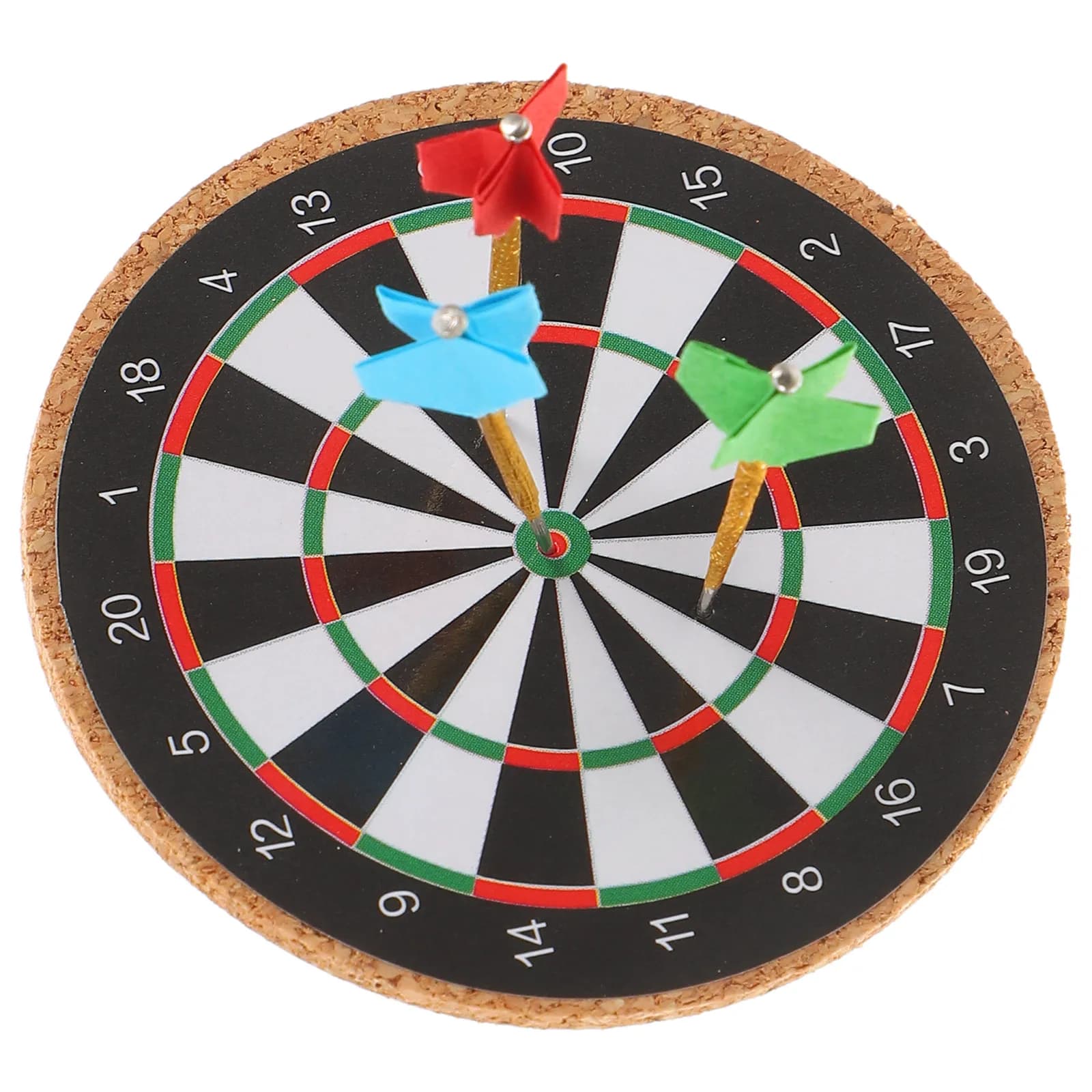Set di Mini Freccette con Bersaglio, Design Realistico, Punte in Acciaio, Gioco in Miniatura per Casa e Ufficio, Accessori per Casa delle Bambole