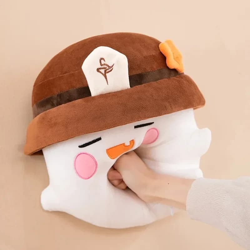 Hutao Fantasma Bambola di pezza Anime Genshin Impact Peluche Cuscino di tiro Divano carino Cuscino decorativo Cuscino per schienale per dormire Decor