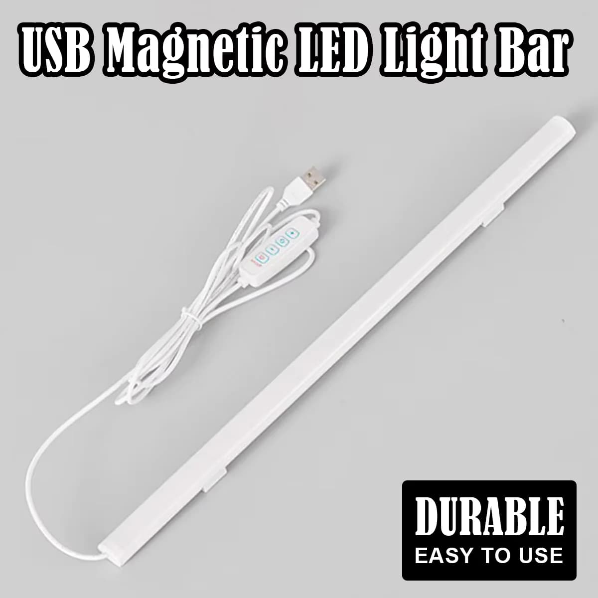 Led light reading tube learning lamp 3colors brought the night with magnetic Usb plug 20cm-50cm strip dimmable bar desk bed wardrobe