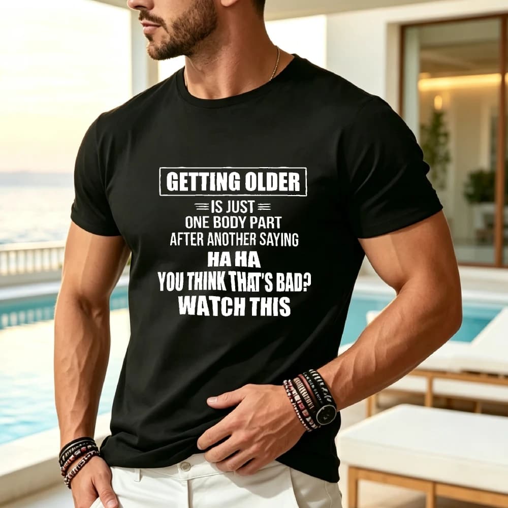 Men's Casual Round Neck Short Sleeve T-Shirt