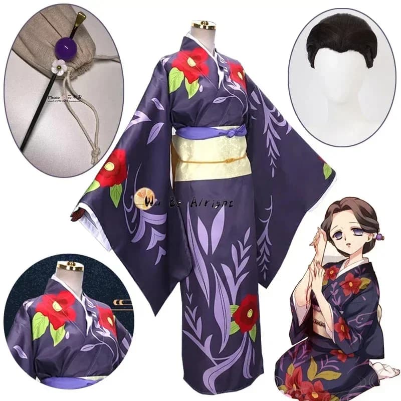 Anime cosplay costume Tamashiro uniform kimono cosplay costume Halloween carnival party clothes wig