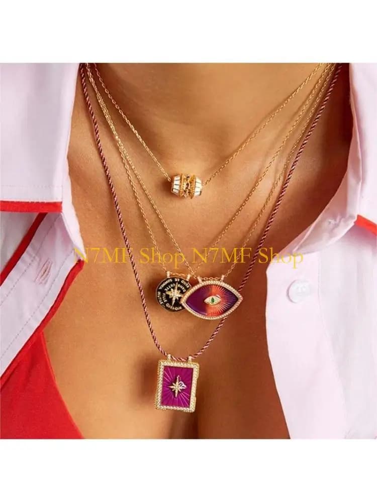 N7MF Collana con ciondolo mistico dei tarocchi Collana con amuleto dei tarocchi alla Collana versatile da aggiungere a