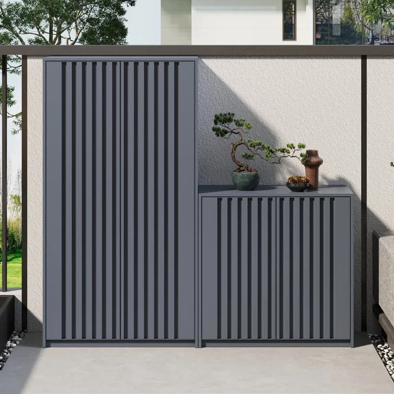 Outdoor cabinet entirely made of aluminium alloy, courtyard, garden, balcony, tool cabinet, waterproof outdoor scarve and solar protection