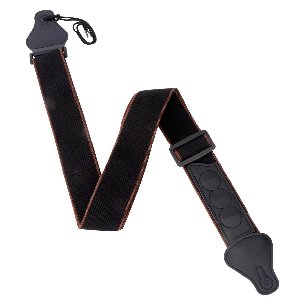 Tracolla Regolabile per Chitarra in Cotone, Comoda Cinghia per Spalla Nera per Chitarra Acustica, Folk, Elettrica, Classica, Basso, con Slot per Pickup Max