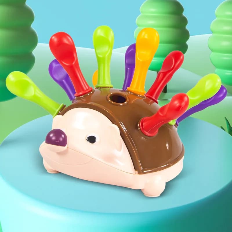 Montessori Baby Hedgehog Toys Concentrazione Formazione Giocattoli educativi Giocattolo educativo sensoriale per motori fini per regali di compleanno per bambini