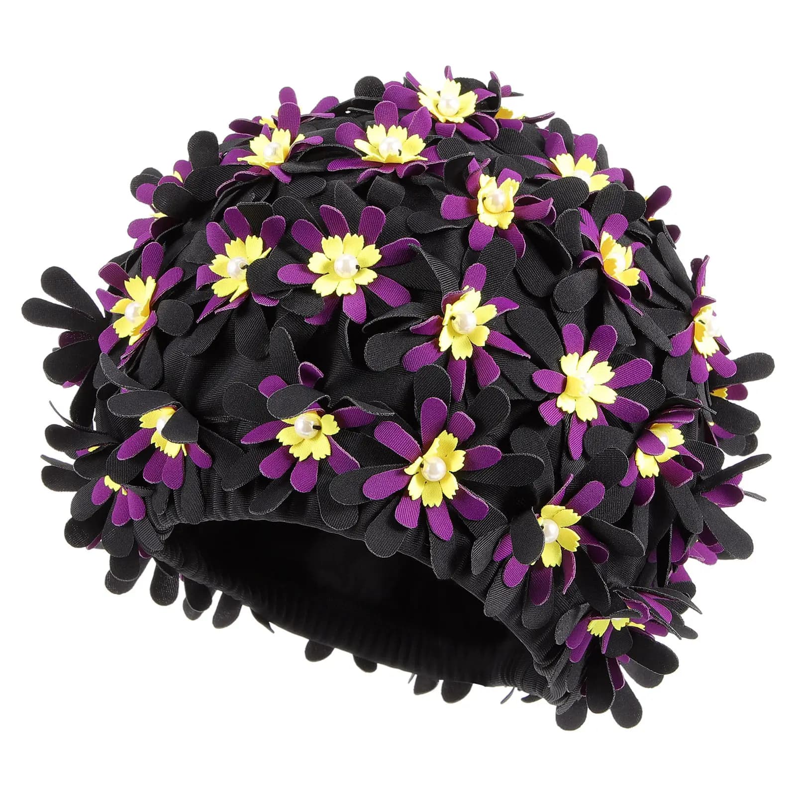 Large Swimming Head for Women, Long Hair Head for Elastic Fabric, Comfortable for Shower and Swimming
