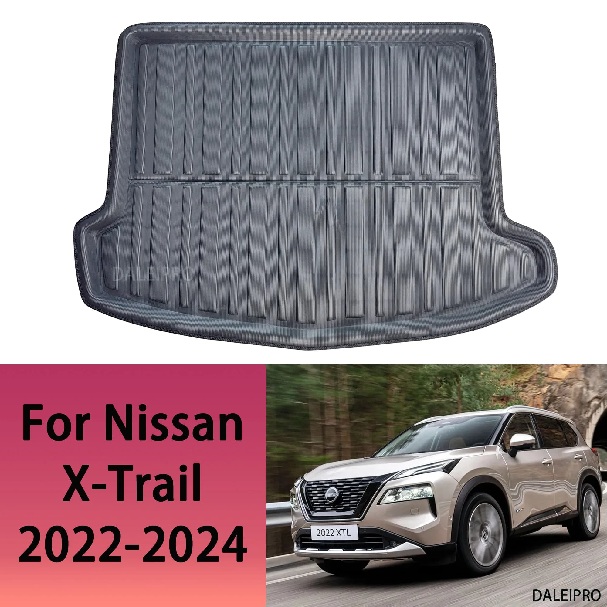 Auto Baule Posteriore Zerbino Per Nissan X-Trail XTrail XTL T33 2022 2023 2024 Cargo Liner Boot Pavimento Vassoio 3D Protezione Tappeto Accessori