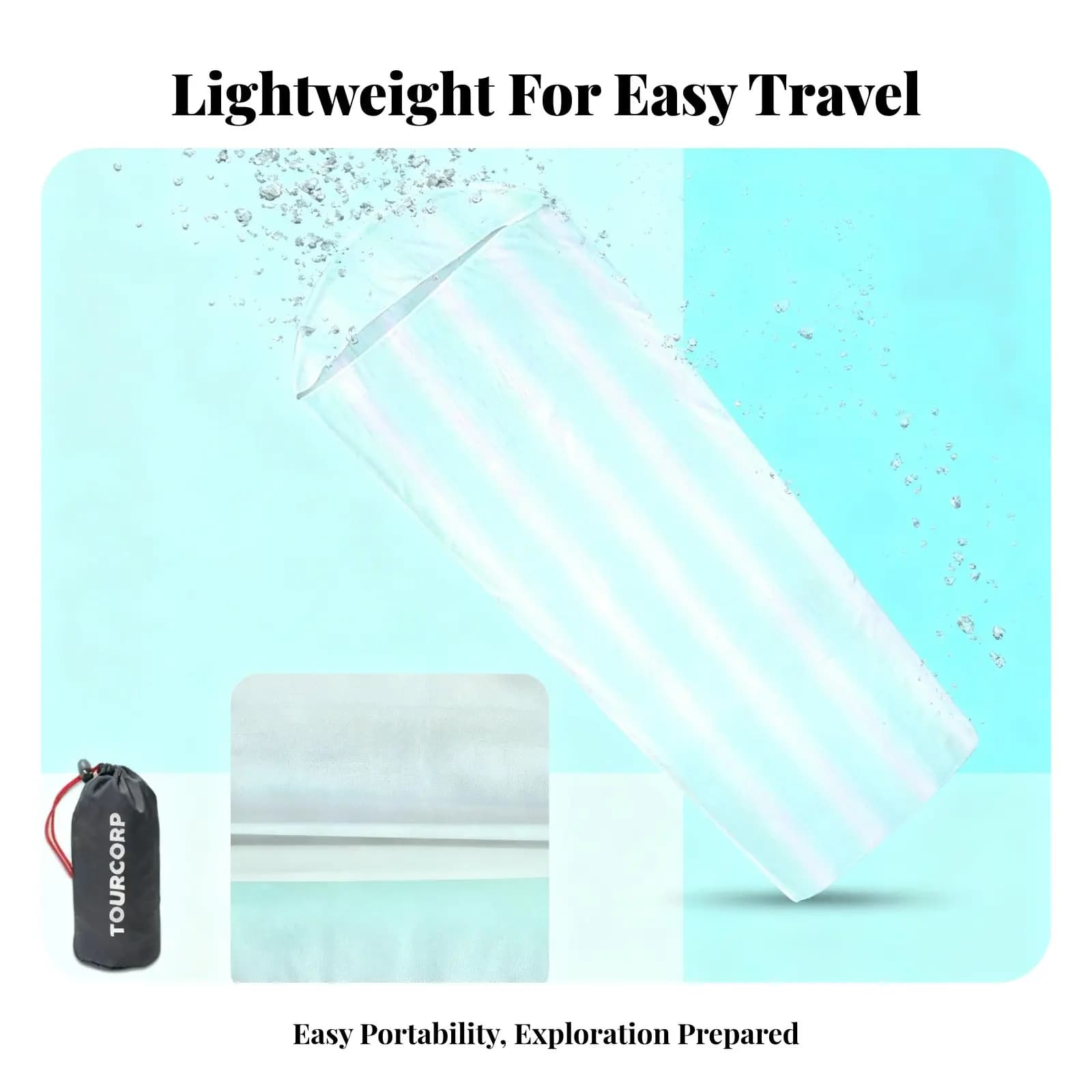 Lightweight and dirt-resistant sling, space saving for travellers, hikers, backpacking and excursions.