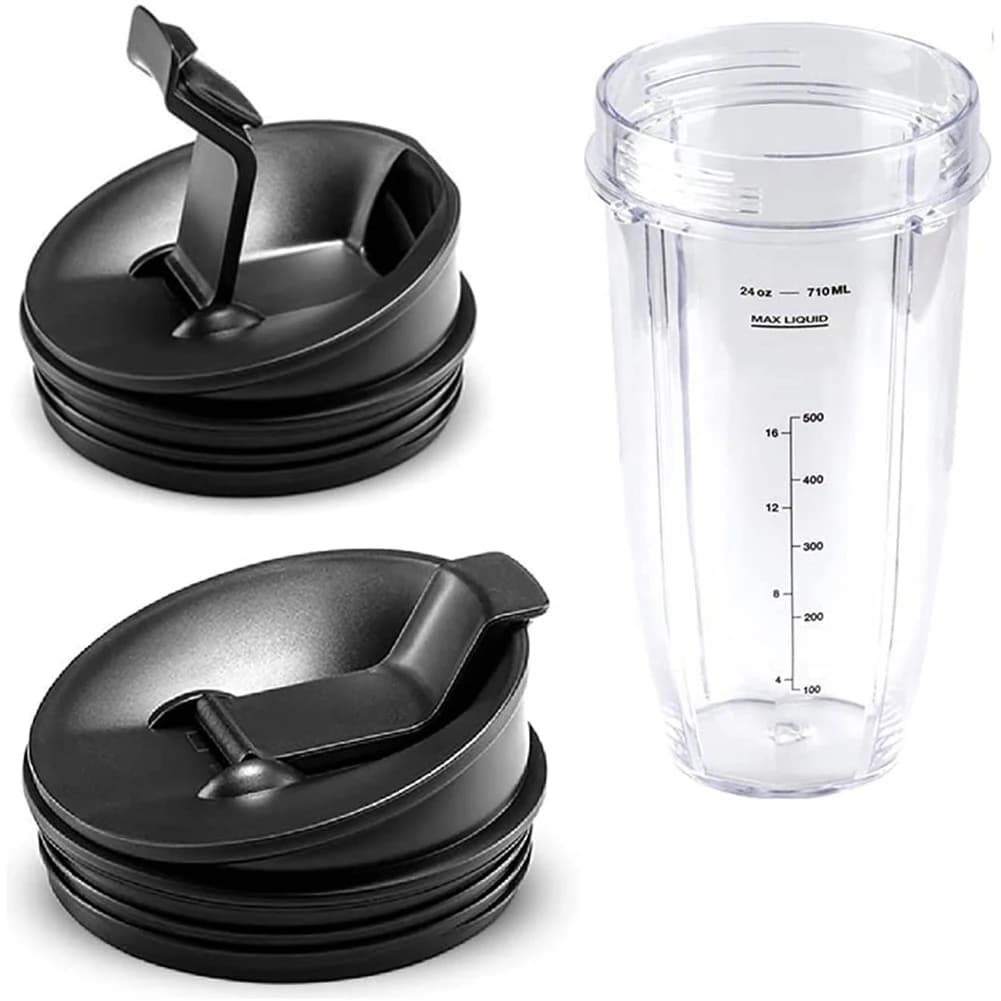 ABRG-Blender Cup Replacement For Nutri Ninja Blender Cup, Blender Replacement Parts, Blender Parts (24 Oz/710 Ml)