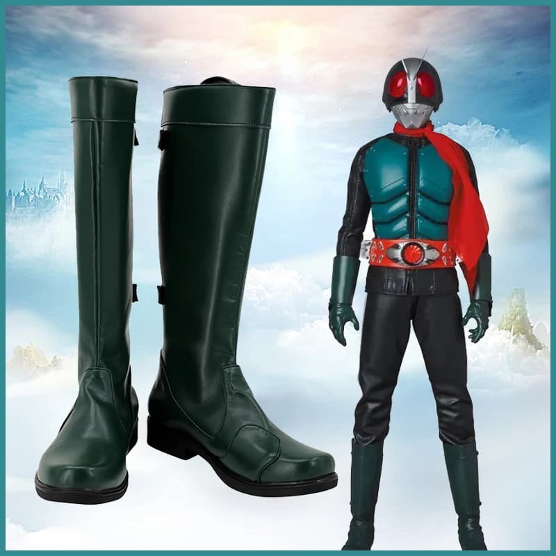 Mascherato Rider Cosplay Kamen Rider Il Primo Masaya Kikawada Uomini Cosplay PU Stivali Scarpe Halloween Cosplay Prop