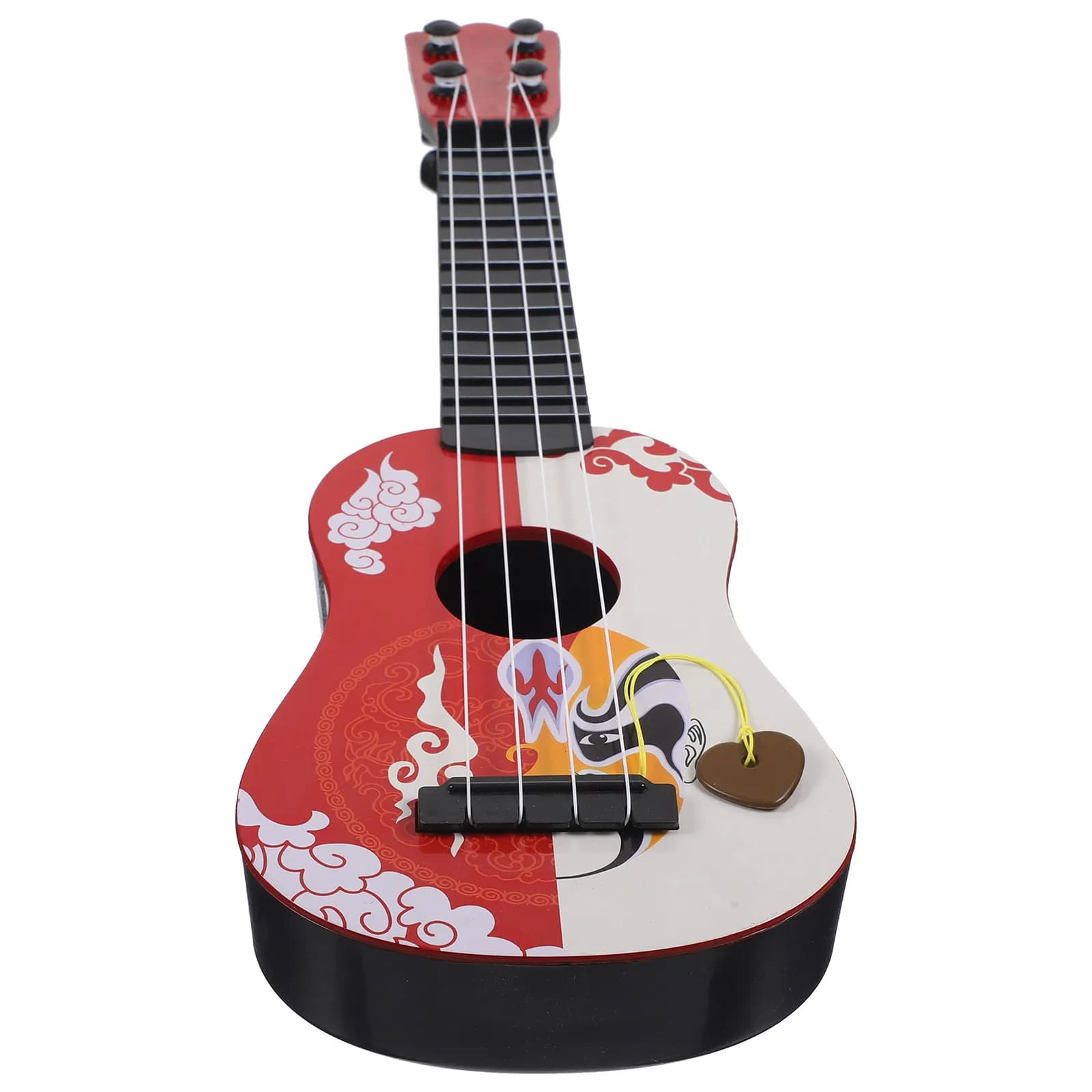 Ukulele per bambini, giocattolo musicale, modello di chitarra, mini strumento in plastica per principianti, piccolo strumento per l'apprendimento precoce dei bambini