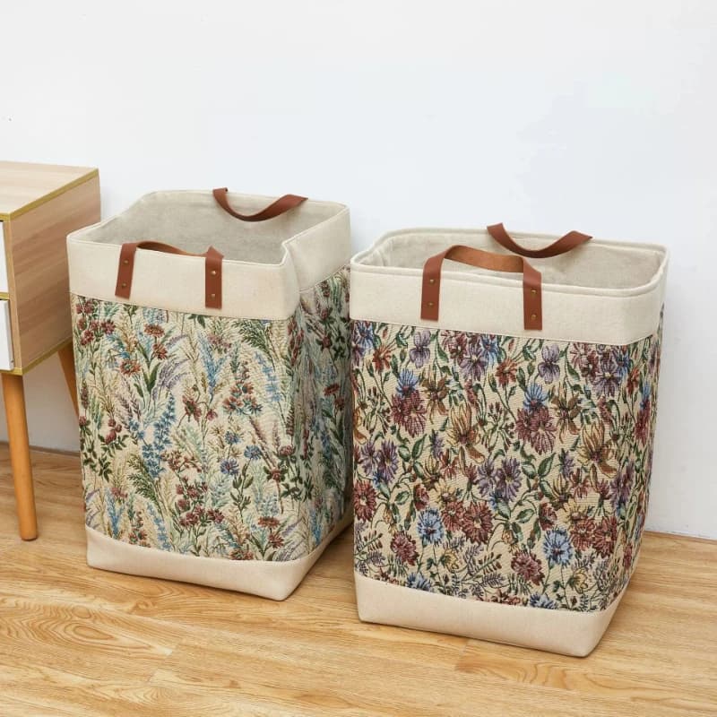 Woven Large Laundry Baskets Foldable Bags Home Organizers Washing Laundry Hamper Dirty Clothes Cute Wasmand House Accessories