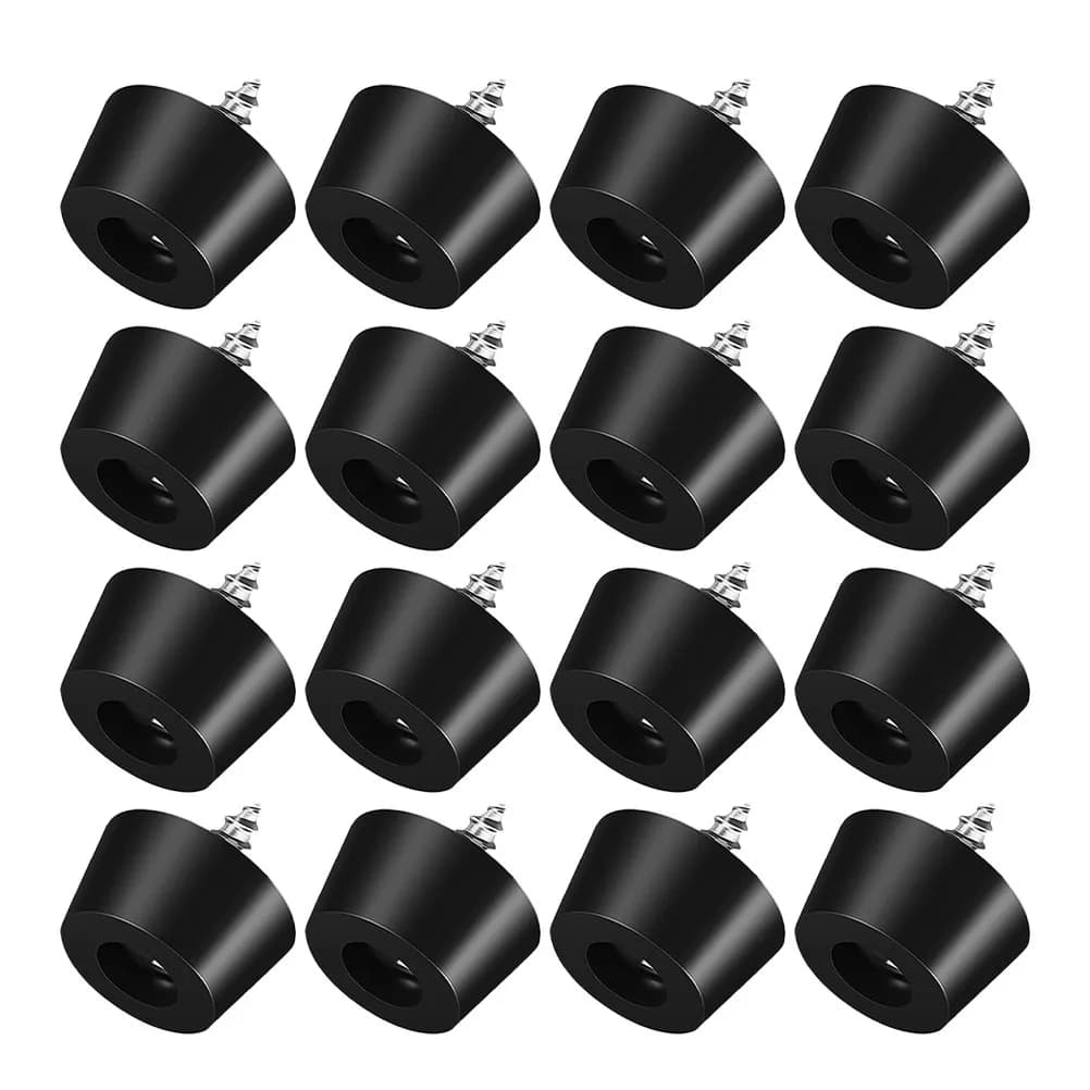 100 Piece Pieces Rubber Smooths for Furniture, Anti-slip Bearings Resistent for Seats, Tables and Furniture