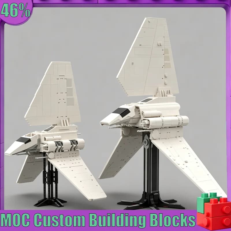NEW 5420 PCS MOC Sci Fi Imperial Shuttle Spacecraft Model Custom Puzzle Technical DIY Assembly Educational Toy Collection Gift