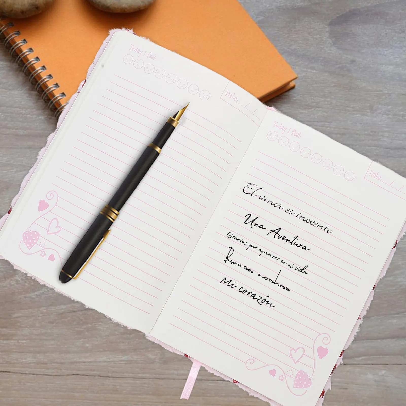 Quaderno a forma di cuore per San Valentino, copertina morbida, diario multifunzione, agenda, organizer, grazioso taccuino
