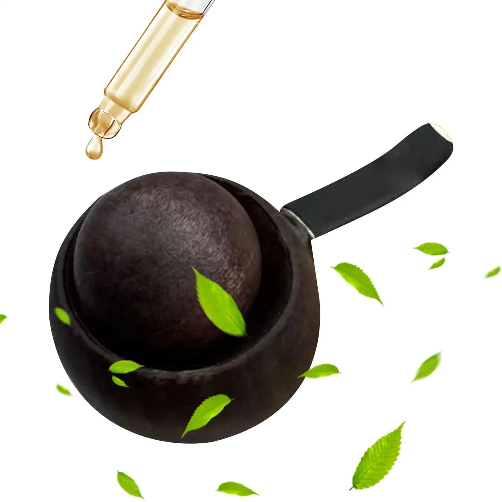 Diffusore per Auto in Legno Naturale, Deodorante Sferico Ignifugo, Elimina Odori per Auto, Casa, Camera da Letto, Ufficio e Scrivania