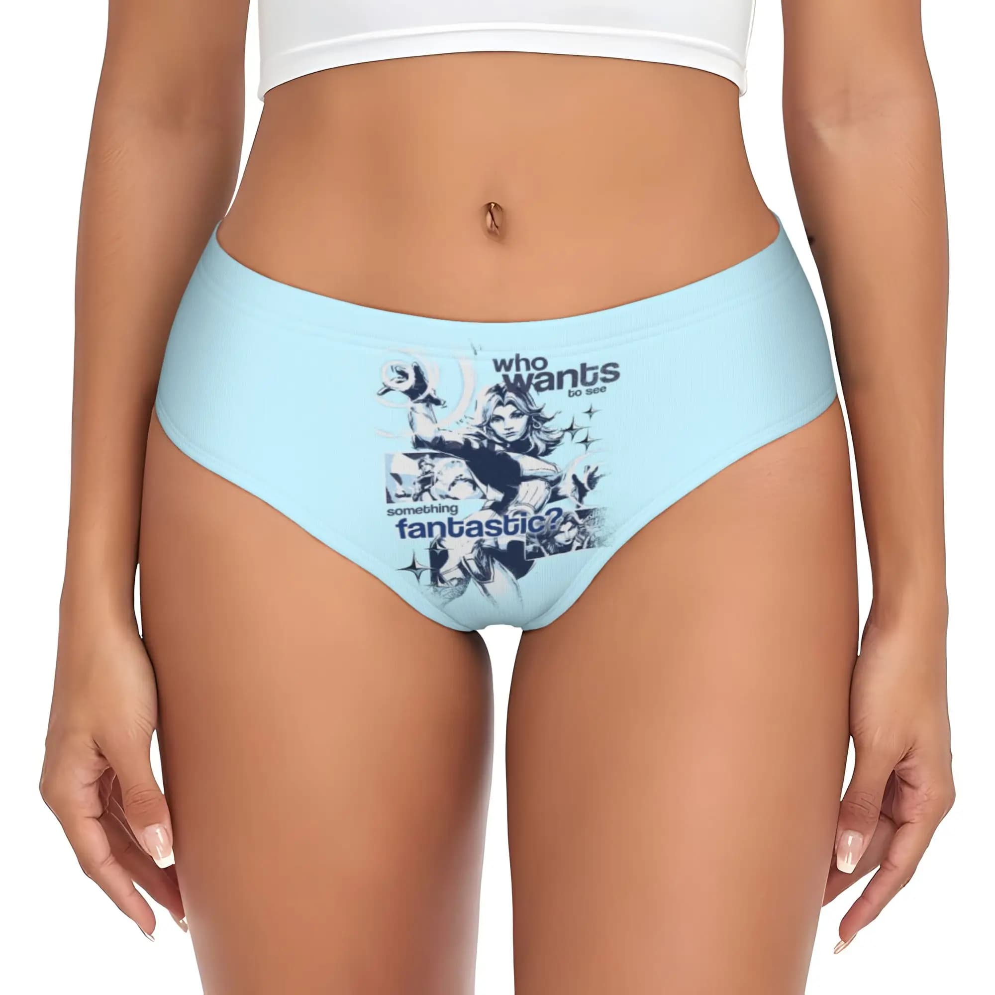 Slip personalizzati F-Fantastic Four, mutandine elasticizzate comode da donna