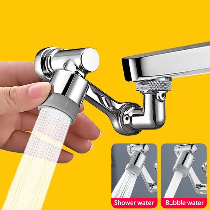 1080 ° Tap head with sprayer, Universal Adapter for Bath Faucet, Aerator with 2 Spray Mode