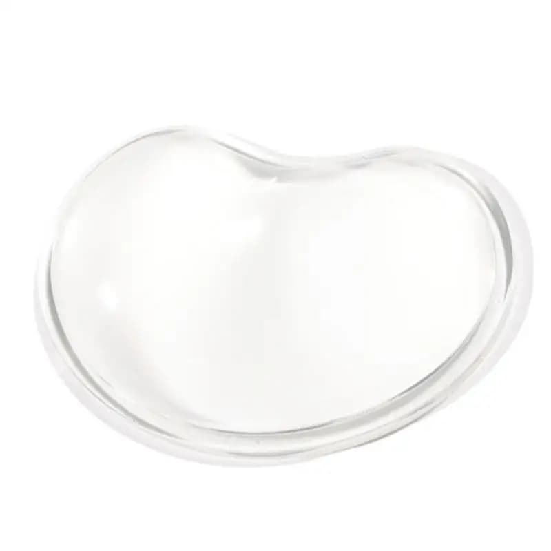 31BA Tappetino da polso per mouse in silicone ondulato a forma cuore Comfort Gel per mouse per computer