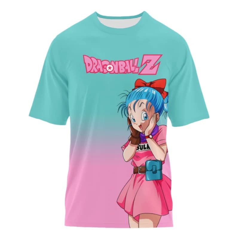 Bandai Summer New Dragon Ball Z Anime T-shirt traspirante a maniche corte con stampa 3D ad asciugatura rapida per genitori e figli
