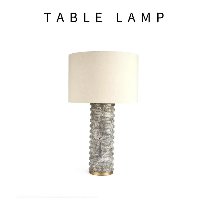 Lampada da scrivania in marmo per soggiorno di lusso in stile americano Lampada da scrivania per atmosfera artistica di fascia alta personalizzata e creativa del designer