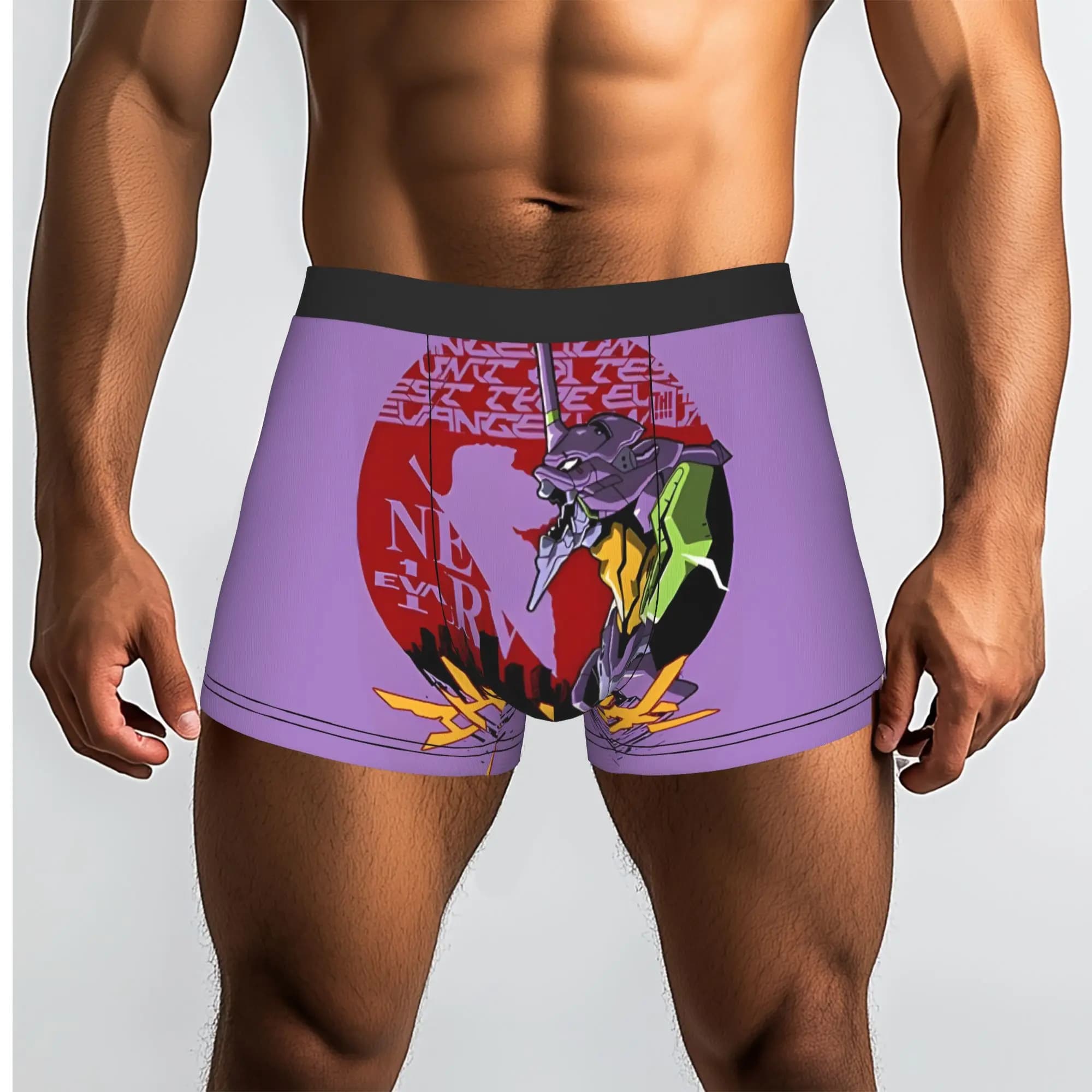 EVA 01 Bandai EVA Underpants Homme Mutandine da uomo Pantaloncini ventilati Boxer Briefs