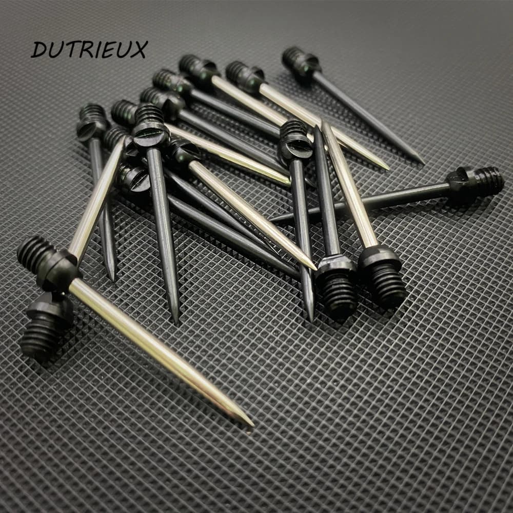 3 pezzi professionali per freccette morbide conversione punta in acciaio freccette ago in metallo punta per freccette albero di volo accessori per freccette argento/nero