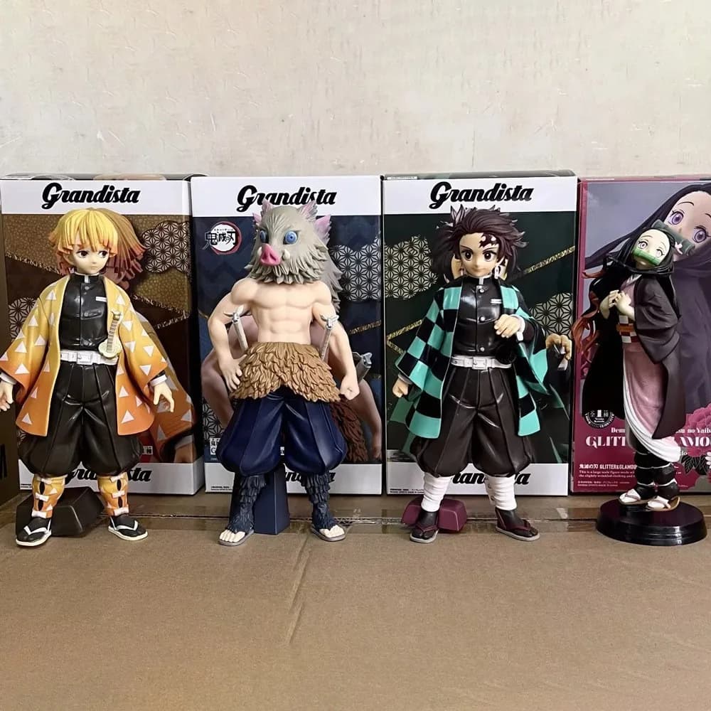 Action Figure Demon Slayer Grandista 24cm - Modellini Collezionabili di Tanjiro Kamado e Zenitsu Agatsuma, Personaggi Anime, Regalo