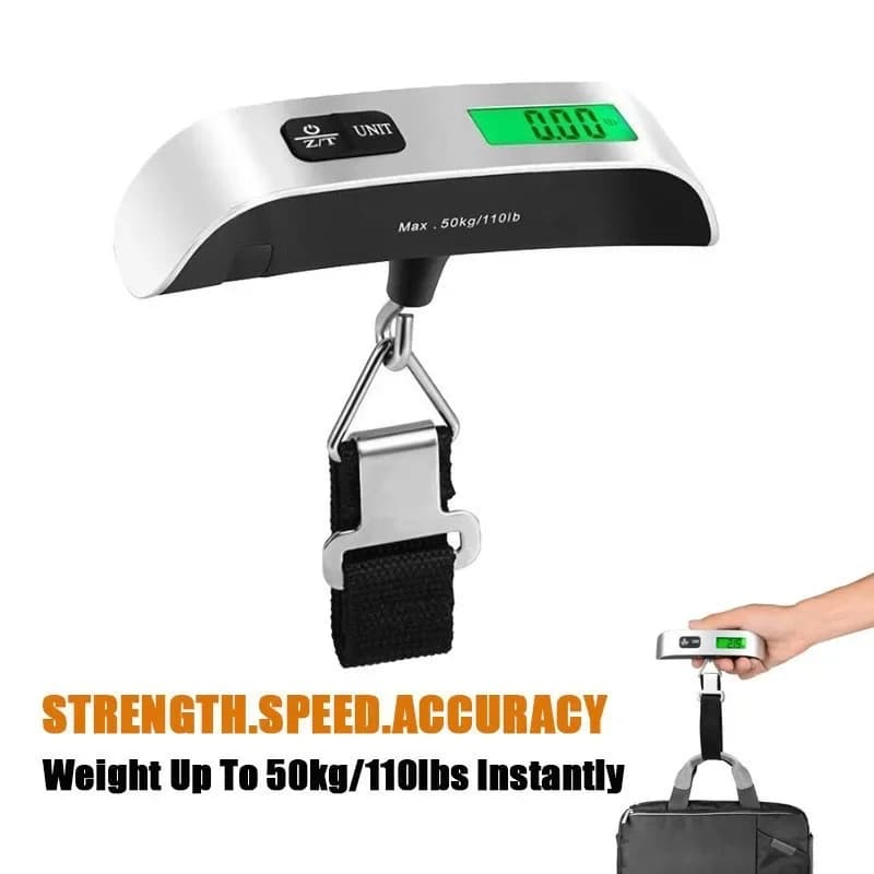Balance luggage weighing tool 50kg/110 portable digital luggage weighing scale LCD display