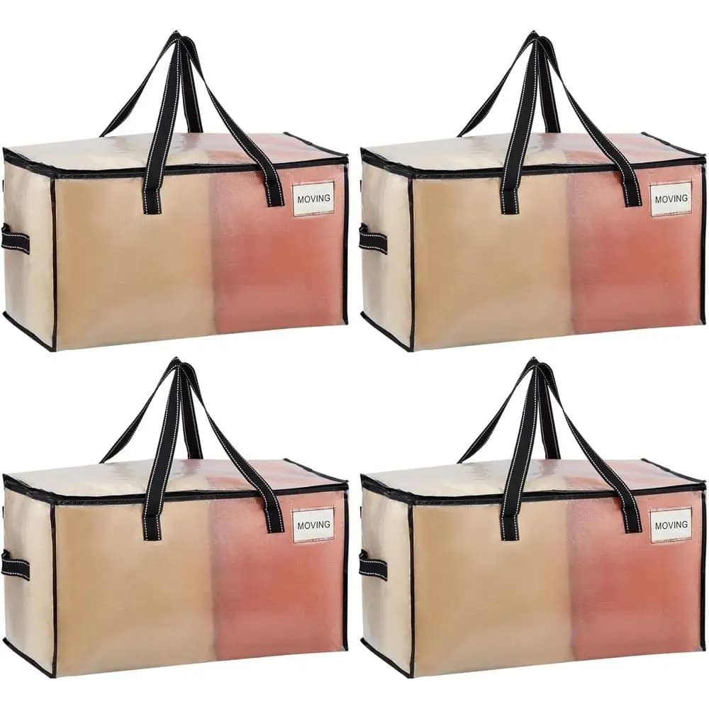 Set of 4 Bags for Trasloco, Bags for Preserving Feather and Covers, Trasloco Boxes, Box Alternative with Cover, Packing for University Dormitors