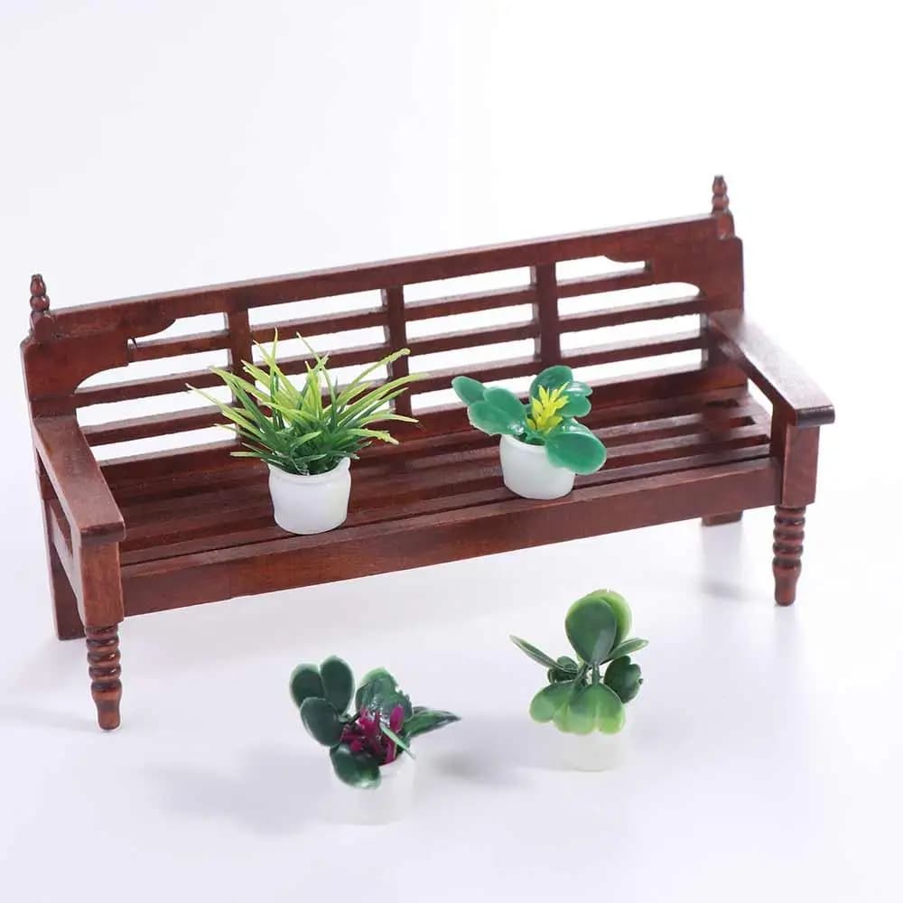 Simulation plants Mini pot tree Mini plastic Simulation Plants in pot Resin 1:12 Doll house Doll house Green Plant Gift
