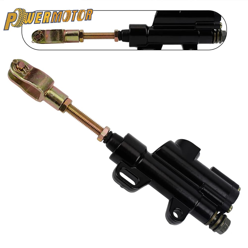 Motorcycle Rear Brake Pump Universal Foot Hydraulic Brake Master Cylinder For 50 70 110 125 150cc 250cc Quad Pit Dirt Bike ATV
