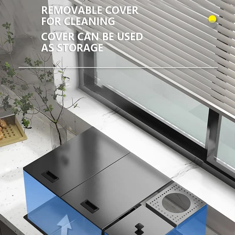 2025 vendita calda Lavandino per tazze nascoste Nano Manuale Lavandino per verdure a fessura singola Lavabo per piatti con pattumiera