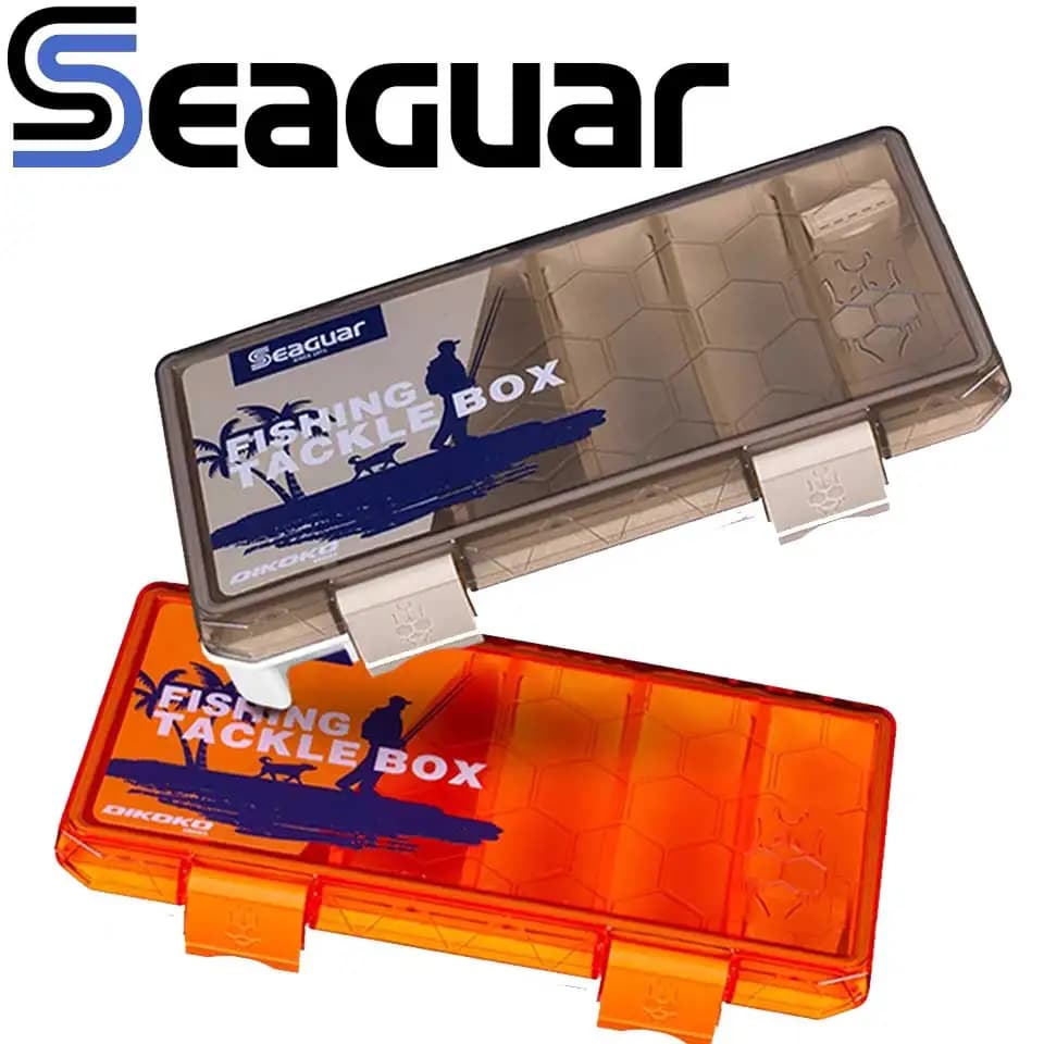 Original fishing box SEAGUAR Fishing equipment box Detachable bait holders High capacity accessories Waterproof Good airtight