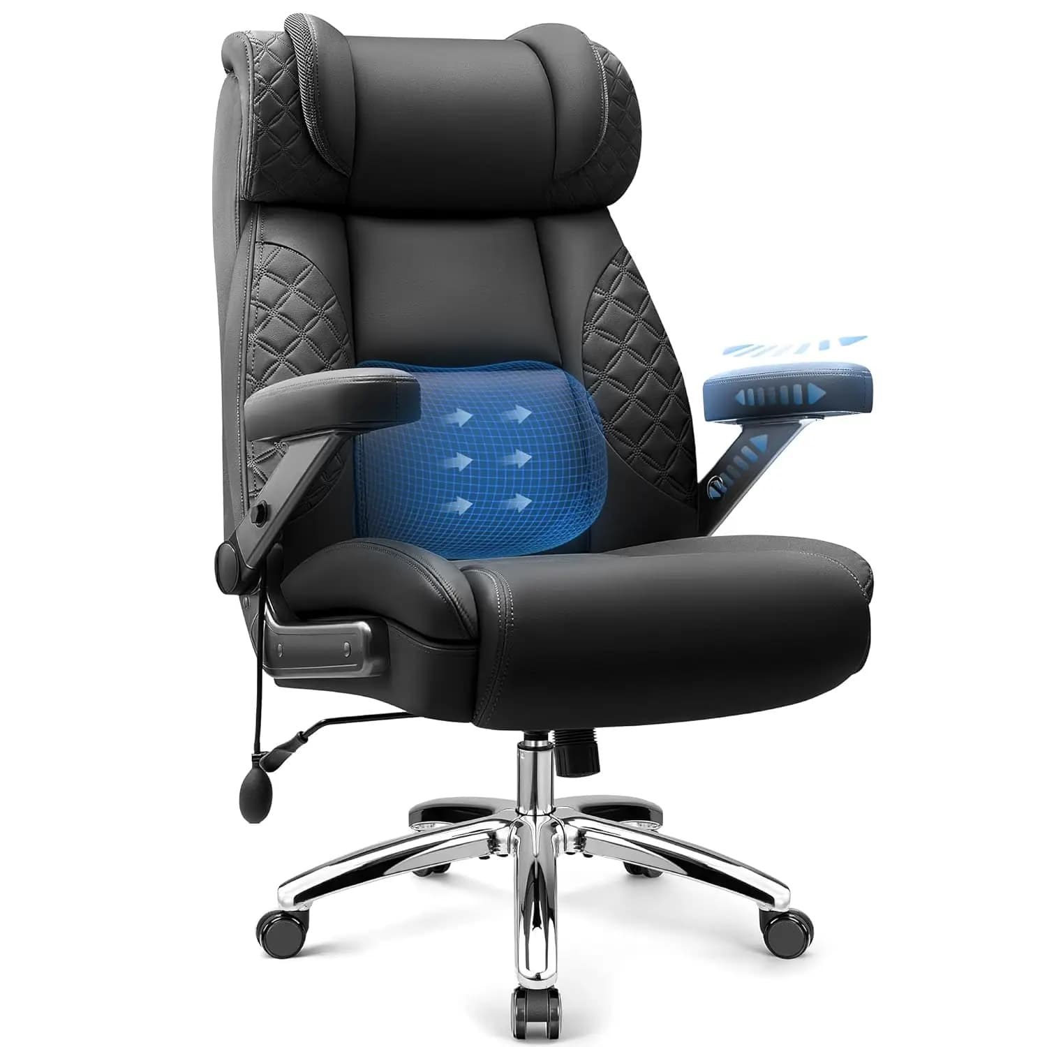 Big and Tall Office Chair, Desk Computer Chair for Heavy People, Oversized Executive Gaming Chair, Extra Wide, Customized