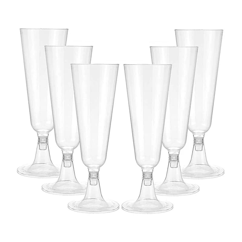 1/10 pz plastica usa e getta trasparente Champagne bicchieri da Cocktail bicchieri da vino festa di compleanno anniversario di matrimonio Festival Drinkware