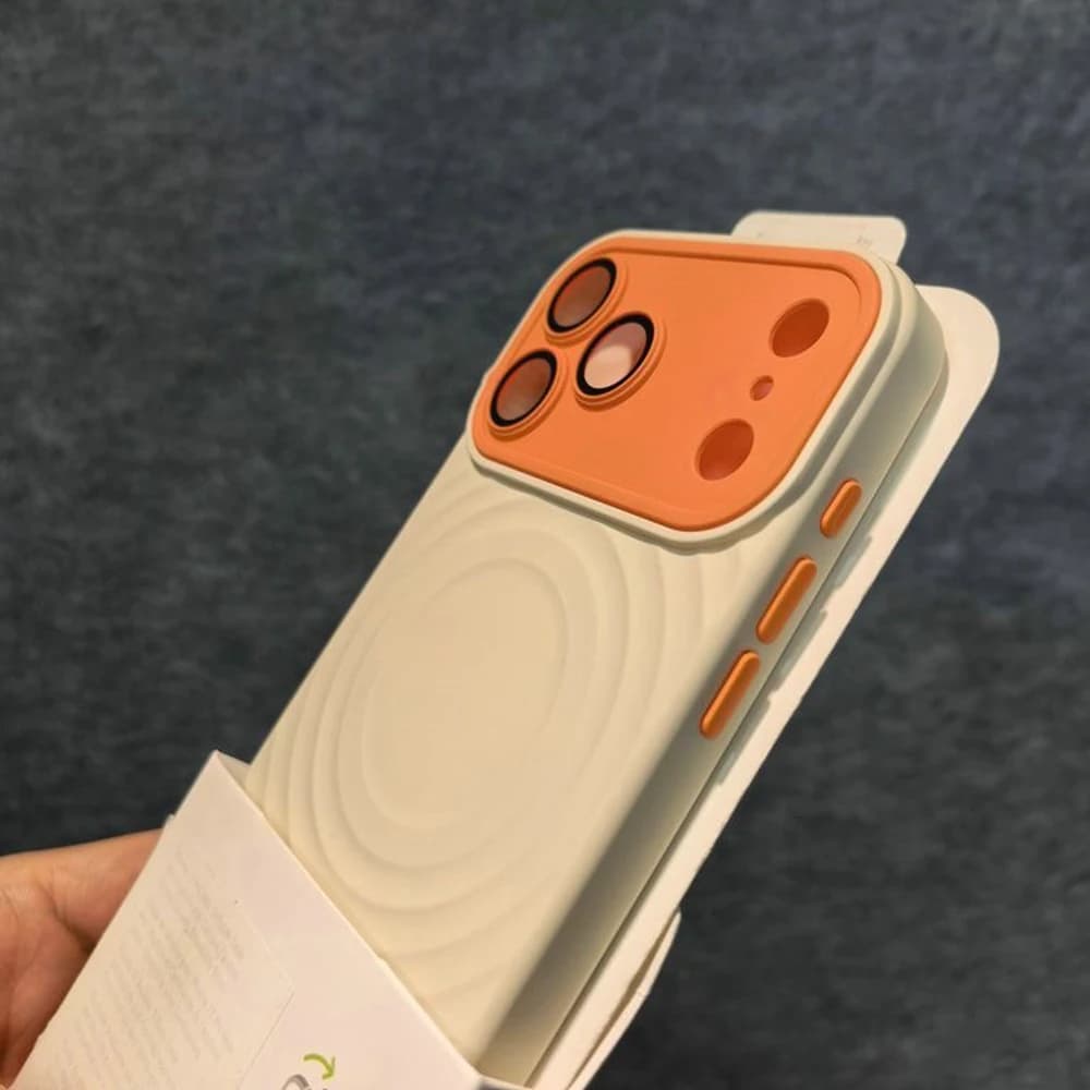 Custodia Magnetica in Silicone Liquido Effetto Ondulato per MagSafe per iPhone 17 16 15 14 13 Pro Max, Protezione Antiurto, Colore Caramella, Cover Morbida