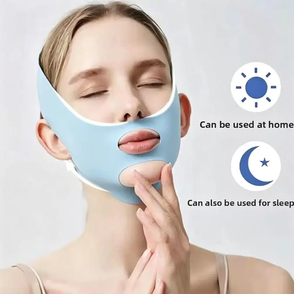 Benda Modellante Viso, Fascia Lifting a V, Cintura Sollevamento Mento e Guance, Cinghia Antirughe, Strumenti per la Cura della Pelle e la Bellezza del Viso