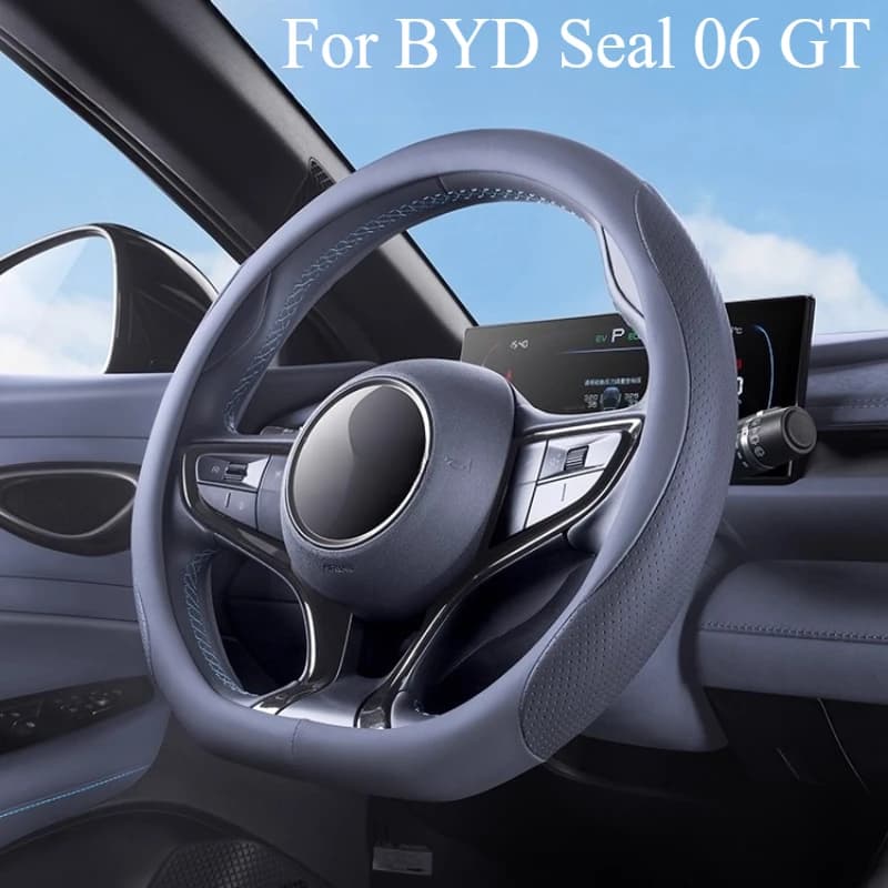 Per BYD Seal 06 GT Copertura protettiva per volante Maniglia antiscivolo che assorbe il sudore Traspirante Forniture per la modifica degli interni dell'auto