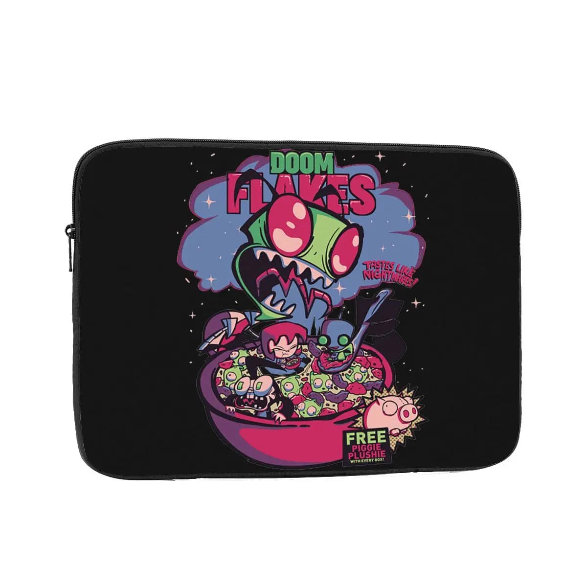 Invader Zim 12 13 15 Borsa per laptop da 17 pollici Custodia per notebook Custodia protettiva per scaglie Custodia antiurto