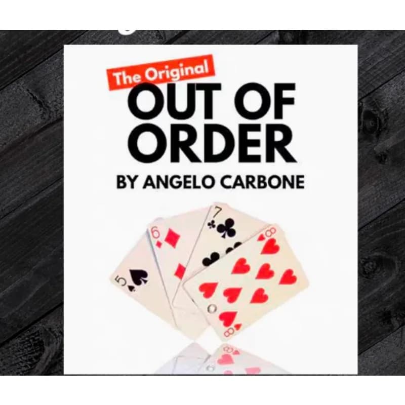 Fuori l'ordine di Angelo Card Trucchi magici Carte rivettate Luoghi sostituiti Oggetti di scena per addio al nubilato Illusioni ravvicinate Trucco Mentalismo