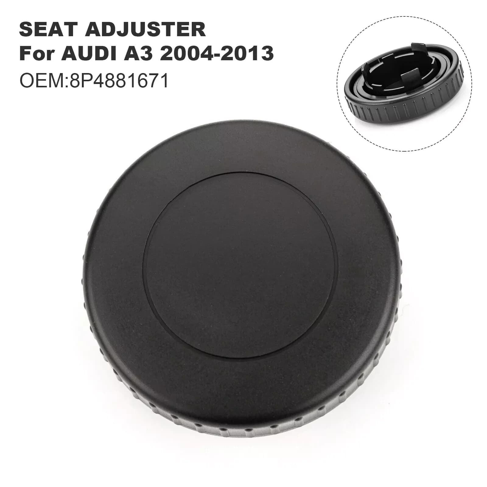 Per Audi A3 2004-2013 NUOVA Manopola di regolazione dello schienale del sedile anteriore 8P4881671 Sedili a 4 porte Panche Accessori interni auto Nero