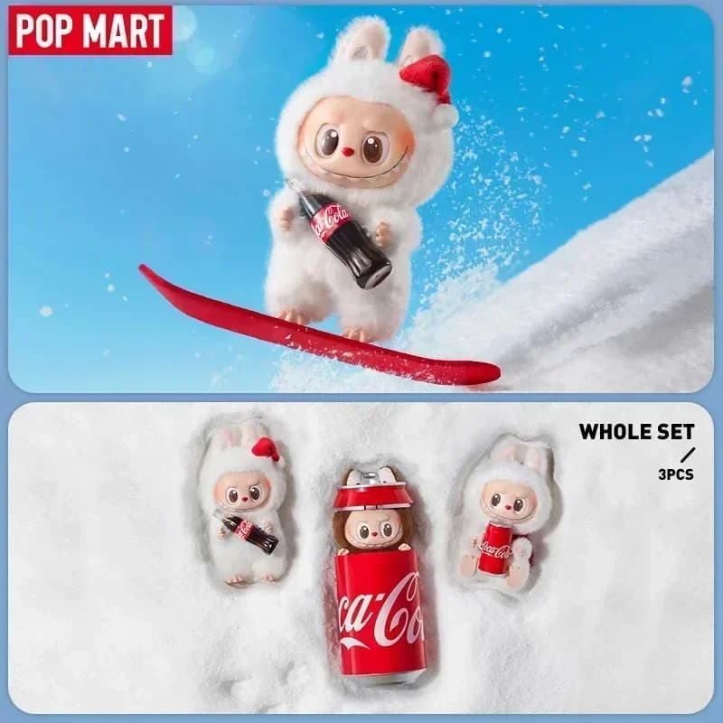 POP MART Labubu the Monsters Coca-Cola Series Vinyl Face Blind Box - Anime Action Figure Mystery Dolls for Girls Festival Gift