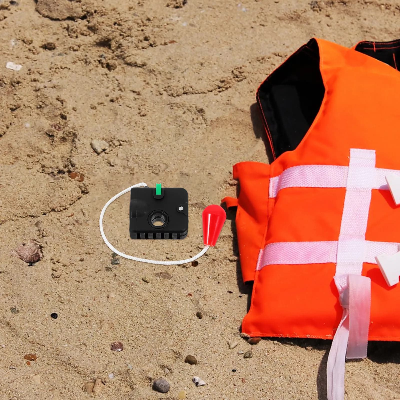 Dispositivo di Gonfiaggio Manuale per Giubbotti di Salvataggio Gonfiabili, Accessorio Portatile e Leggero per Giubbotti di Salvataggio