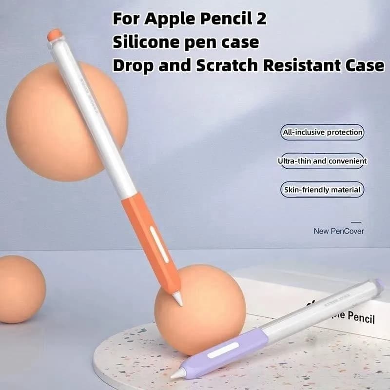 Pencil Case for Apple Pencil Pro and Pencil 2nd 1st Generation Tablet Stylus Protective Cover Soft Silicone Shockproof