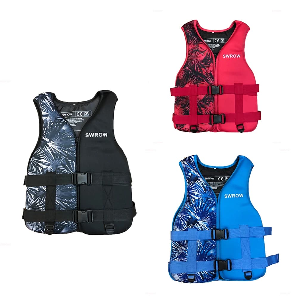 SWROW Giubbotto di salvataggio Sport acquatici Giubbotto di galleggiamento Giubbotto di salvataggio Nuoto Canottaggio Giubbotto di salvataggio Giubbotto di salvataggio per bambini adulti