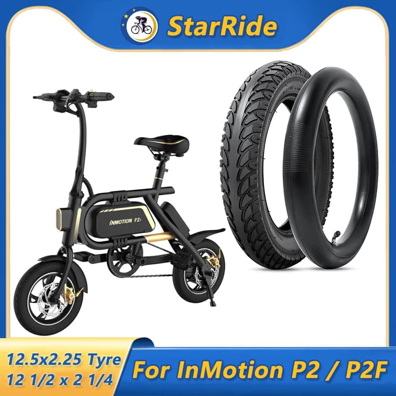 Pneumatico 12 1/2 x 2 1/4 e camera d'aria 12,5x2,25 per INMOTION P2/P2F eBike Razor Pocket Mod, Currie, Schwinn, GT, IZIP, eZip
