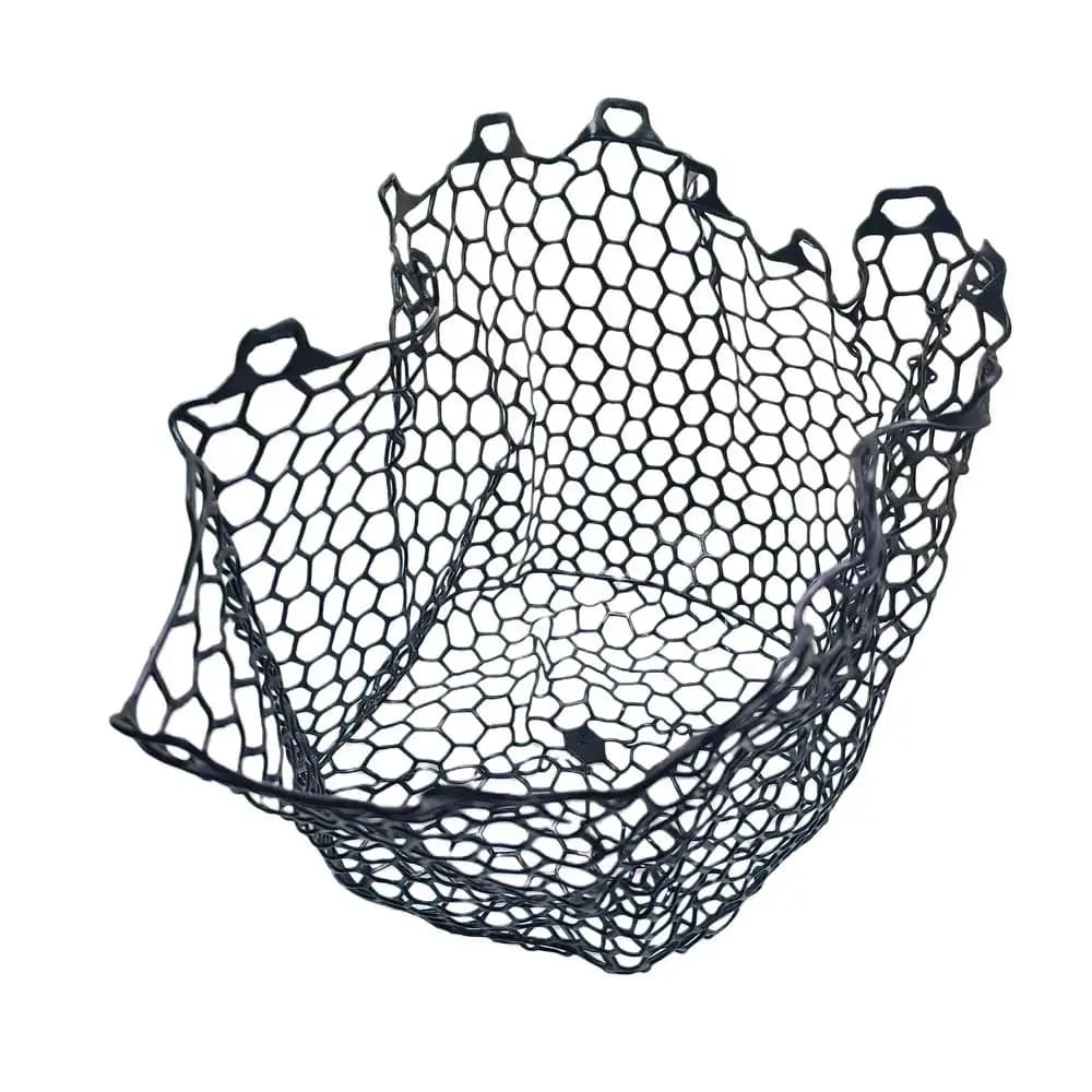 Replacement Fishing Net Bag Collapsible Landing Net Mesh with Silicone Coating for Fly Fishing Catch and Release